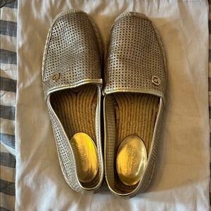 Michael Kors Metallic Gold Espadrilles